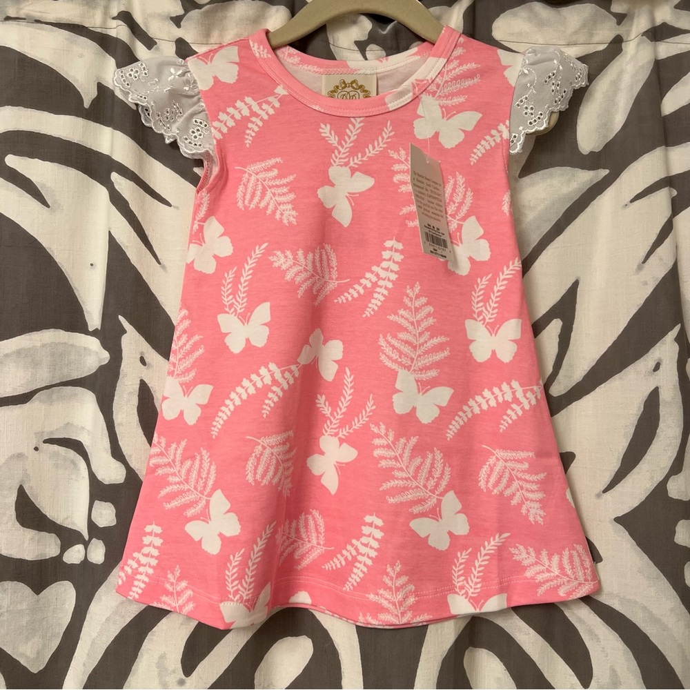 NWT TBBC Sleeveless Polly Play Dress Eyelet - Picture 5 of 6